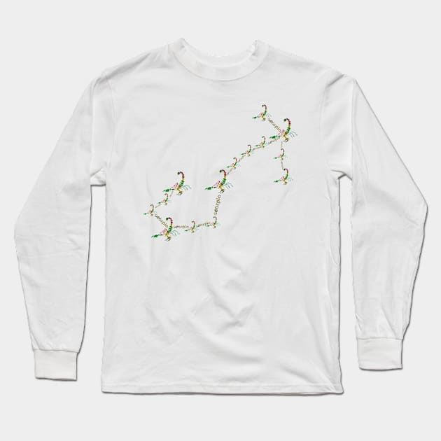 scorpio zodiac constellation Long Sleeve T-Shirt by INDONESIA68